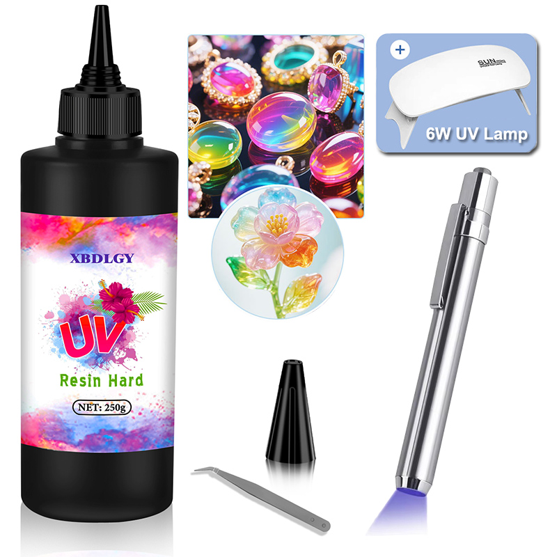 Jewelry Making Light - 200g/250g/500g UV Resin Hard Glue for