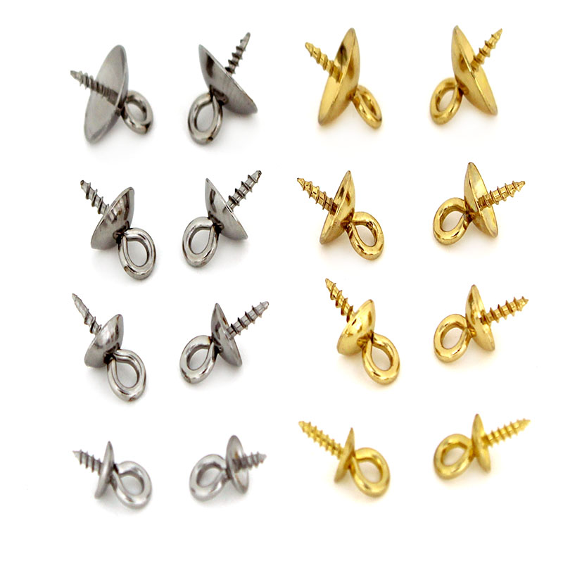 Jewelry Making Parts - 20Pcs Stainless Steel Clasps Hook Screw