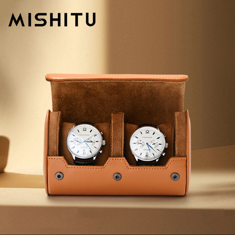 Jewelry Making Box - MISHITU 1/2/3-Slot Watch Storage Roll Travel