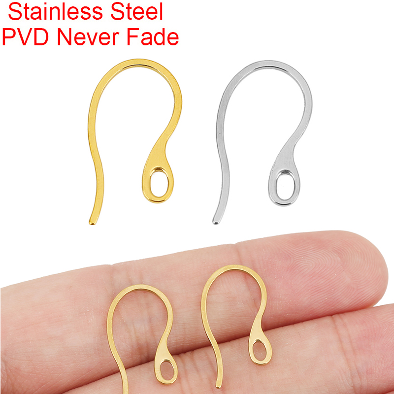 Jewelry Making Parts - 20pcs Hypoallergenic Stainless Steel Earrings Hooks