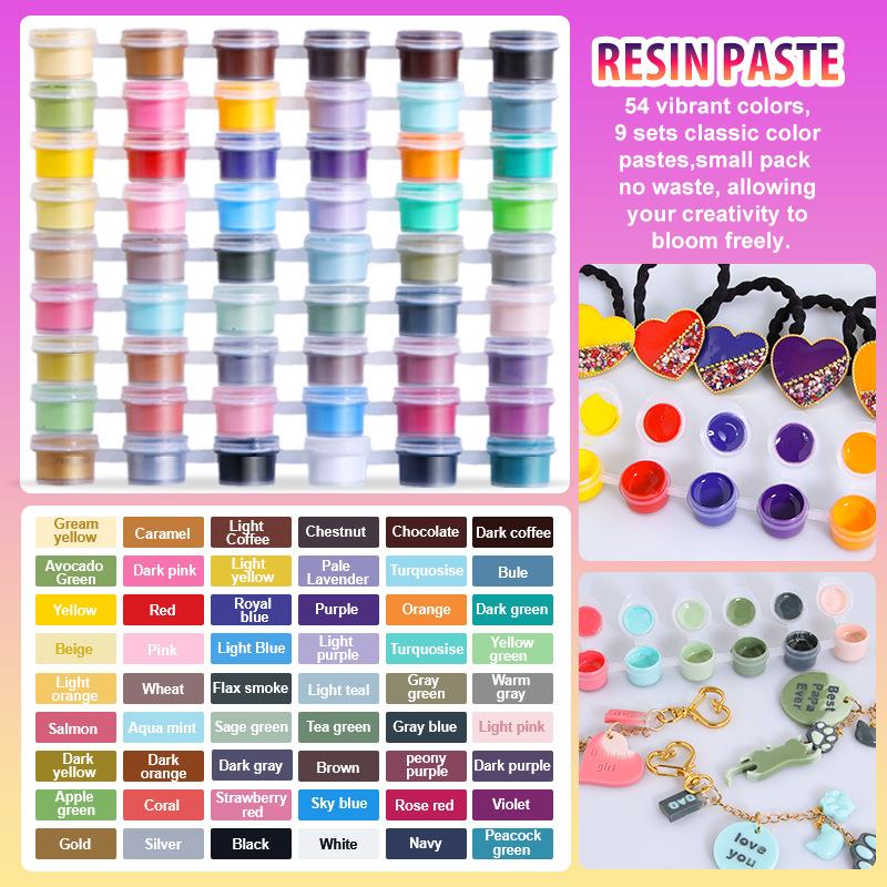 Jewelry Making Glue - 6colors/Set Paste Pigment UV Resin Glue