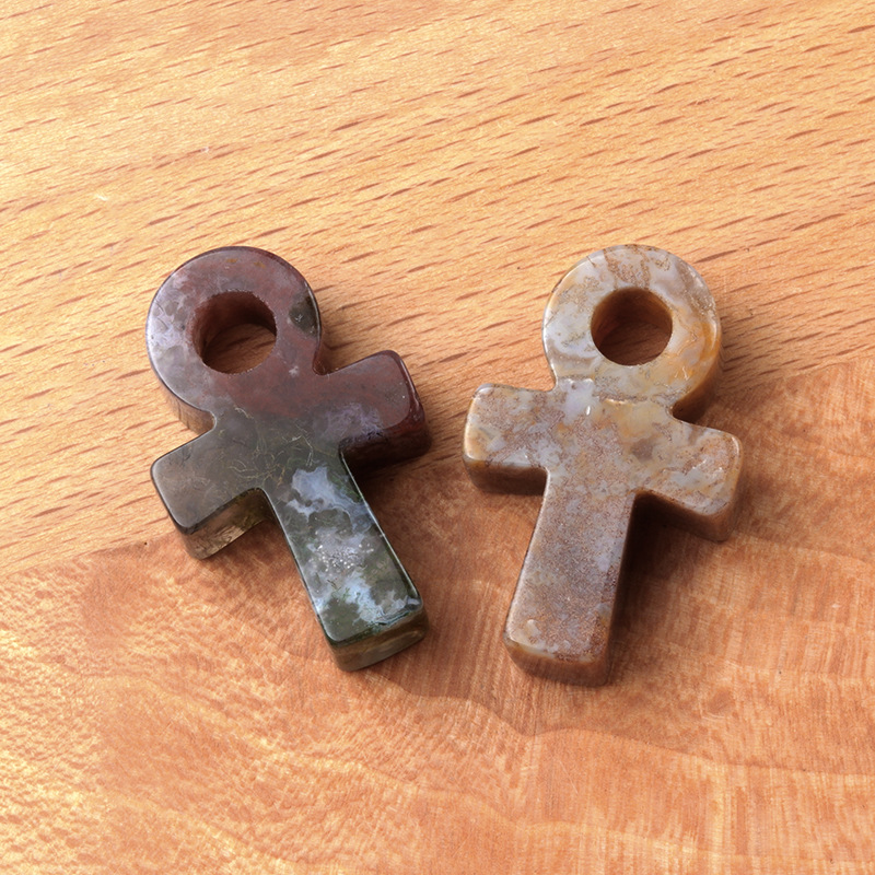 Colorful Agate Ankh Cross Pend - Jewelry Making Michaels review and price