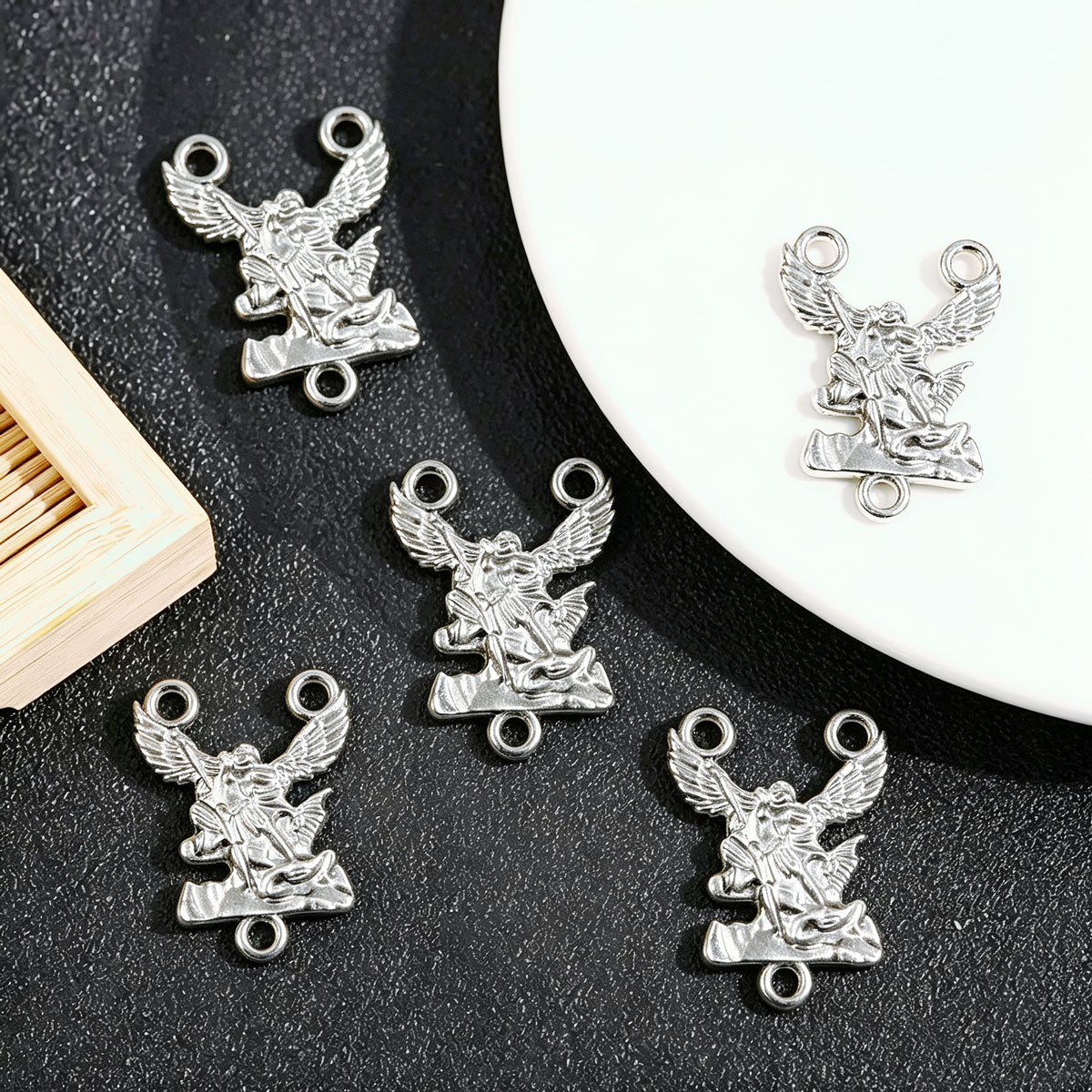 20Pcs St Michael Charms, Silve - Jewelry Making Michaels review and price