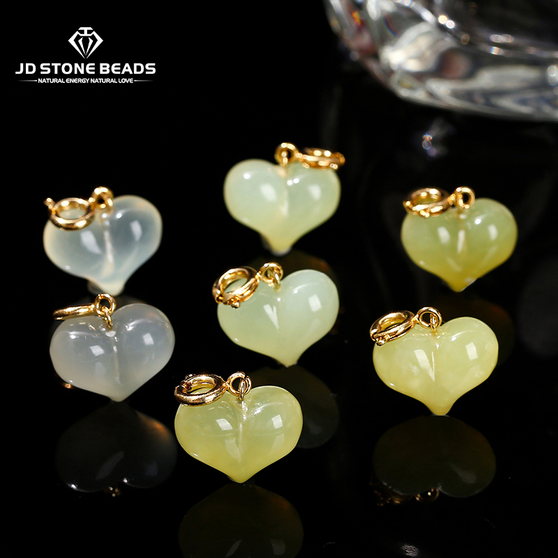 1 Pc Natural Stone Light Green - Jewelry Making Light review and price