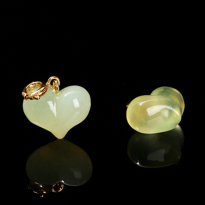 1 Pc Natural Stone Light Green - Jewelry Making Light review and price