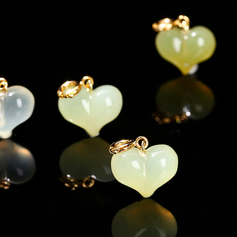 1 Pc Natural Stone Light Green - Jewelry Making Light review and price