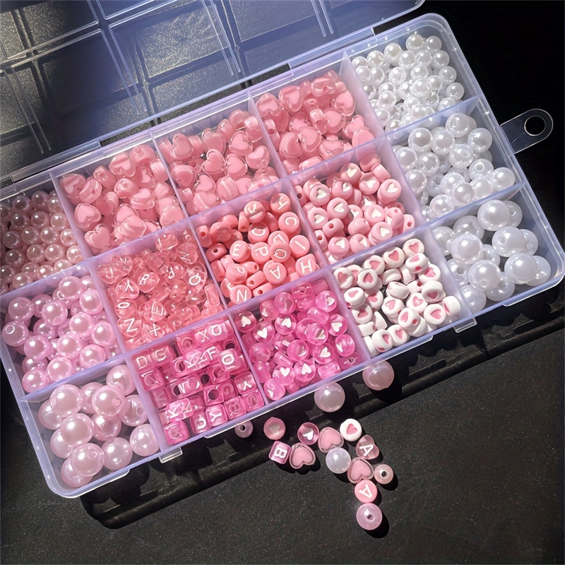 10-Piece Pink Alphabet Box, Ac - Jewelry Making Box review and price