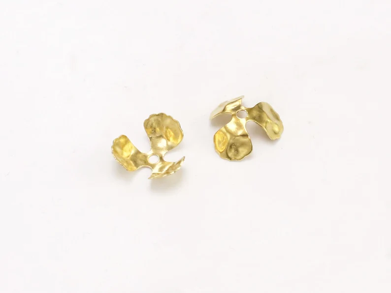 100pcs Brass Bead Caps, Floral - Jewelry Making Gemstones review and price