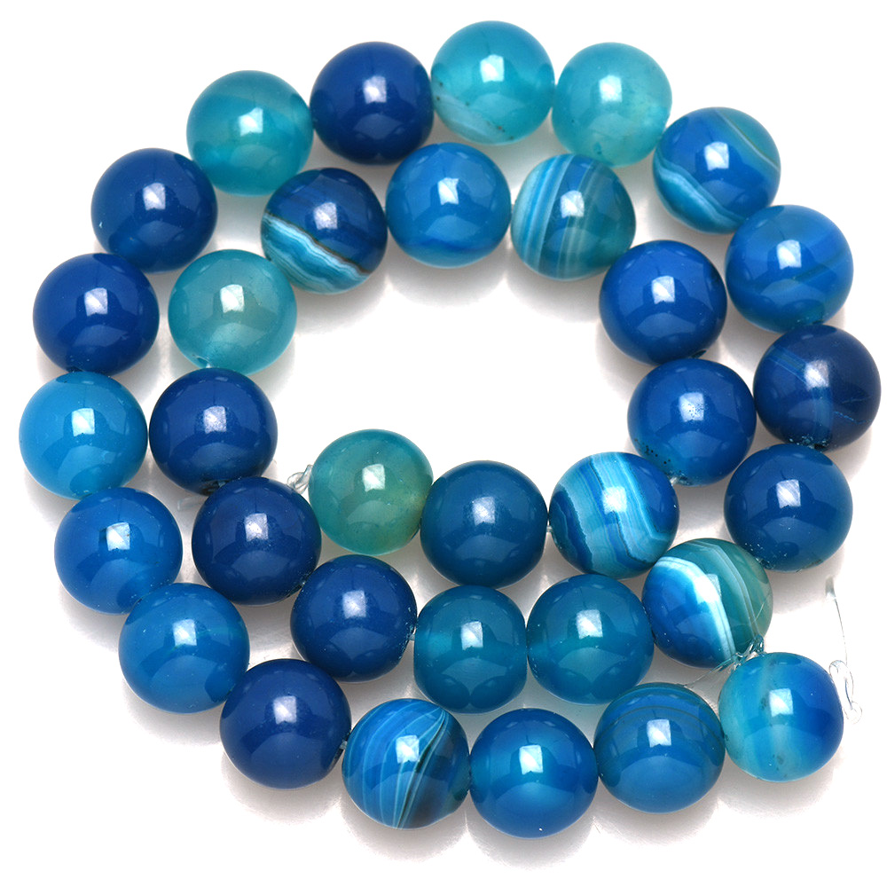 Natural Stone Banded Blue Lace - Jewelry Making Gemstones review and price