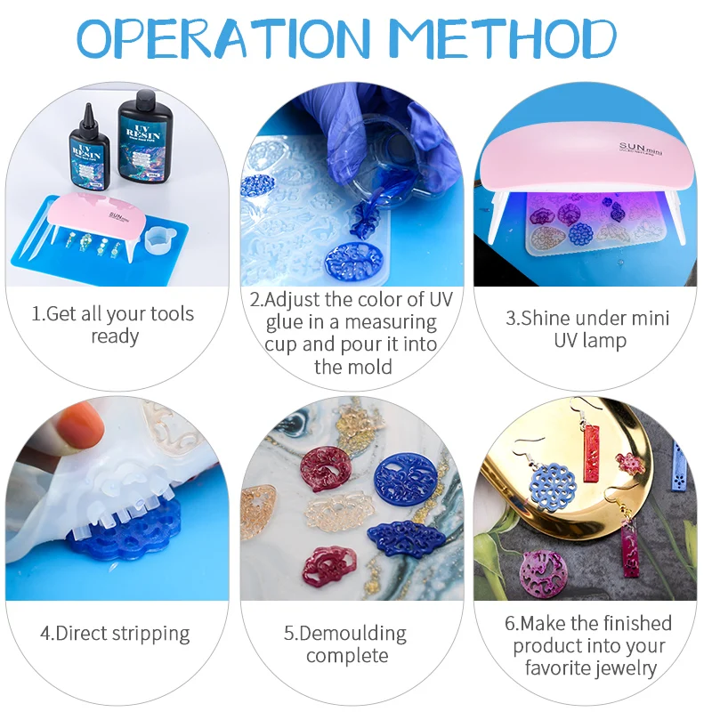 Hard UV Resin Glue Kit Fast Cu - Jewelry Making Glue review and price