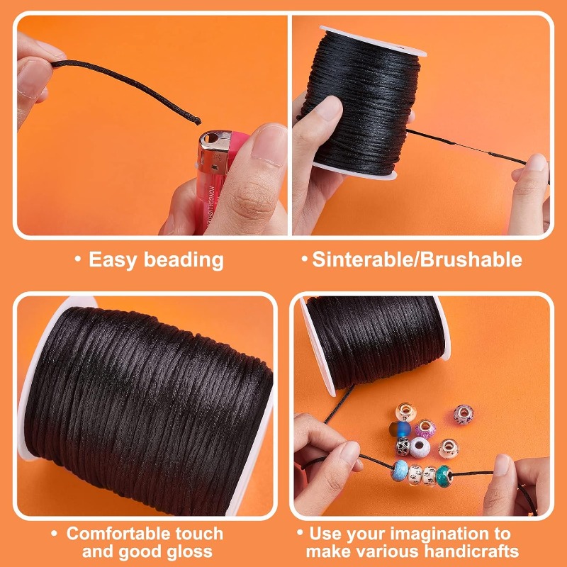 106 Yards Rattail Satin Cords  - Knotting Cord Silk review and price