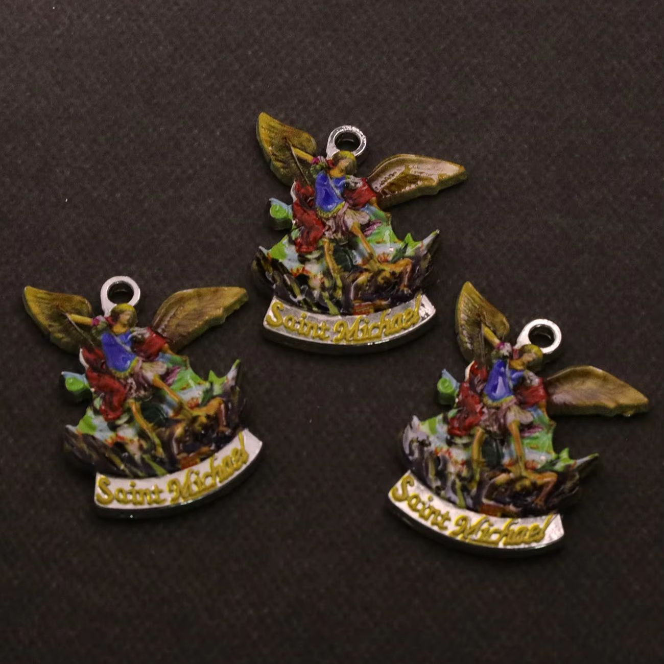 3Pcs Christian Saint Michael C - Jewelry Making Michaels review and price