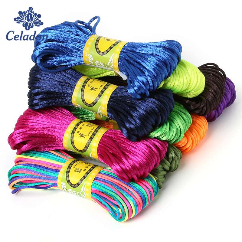 2mm 20meter Soft Satin Rattail - Knotting Cord Silk review and price