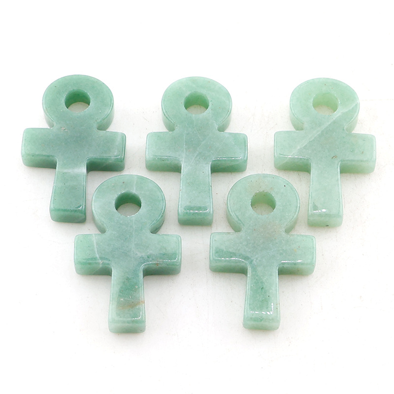 Green Aventurine Ankh Cross Pe - Jewelry Making Michaels review and price