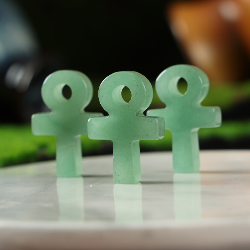 Green Aventurine Ankh Cross Pe - Jewelry Making Michaels review and price
