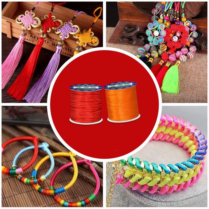 1.5mm 2mm 2.5mm Nylon Cotton B - Knotting Cord Silk review and price