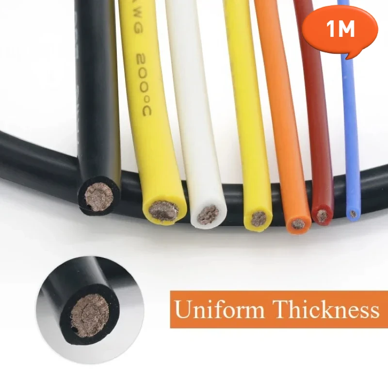 1M Heat-resistant Cable 30 28  - Wire 22 Gauge Copper review and price