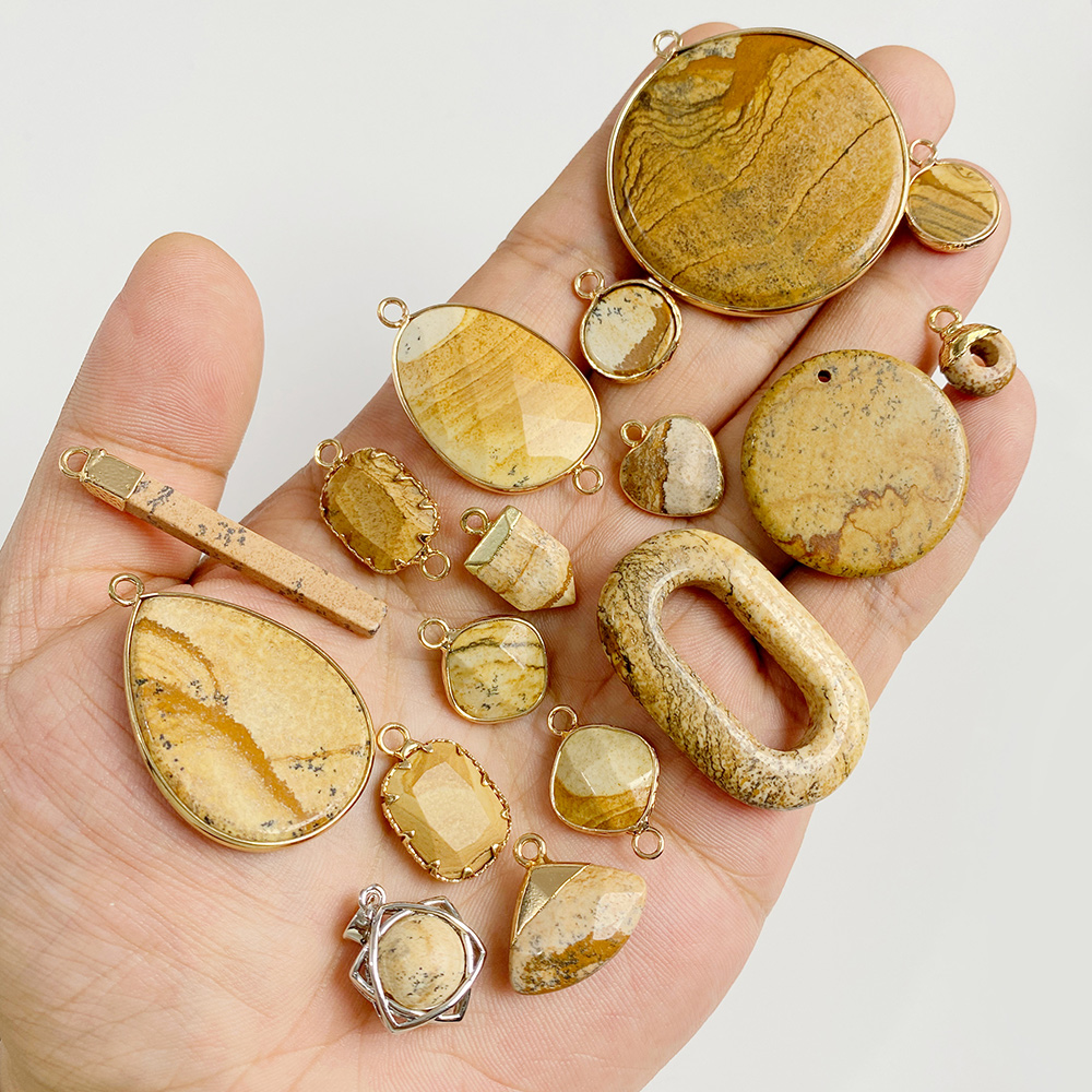Wholesale Natural Picture Jasp - Jewelry Making Gemstones review and price