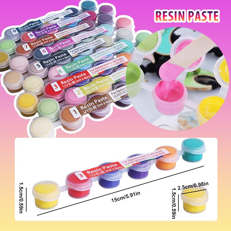 6colors/Set Paste Pigment UV R - Jewelry Making Glue review and price
