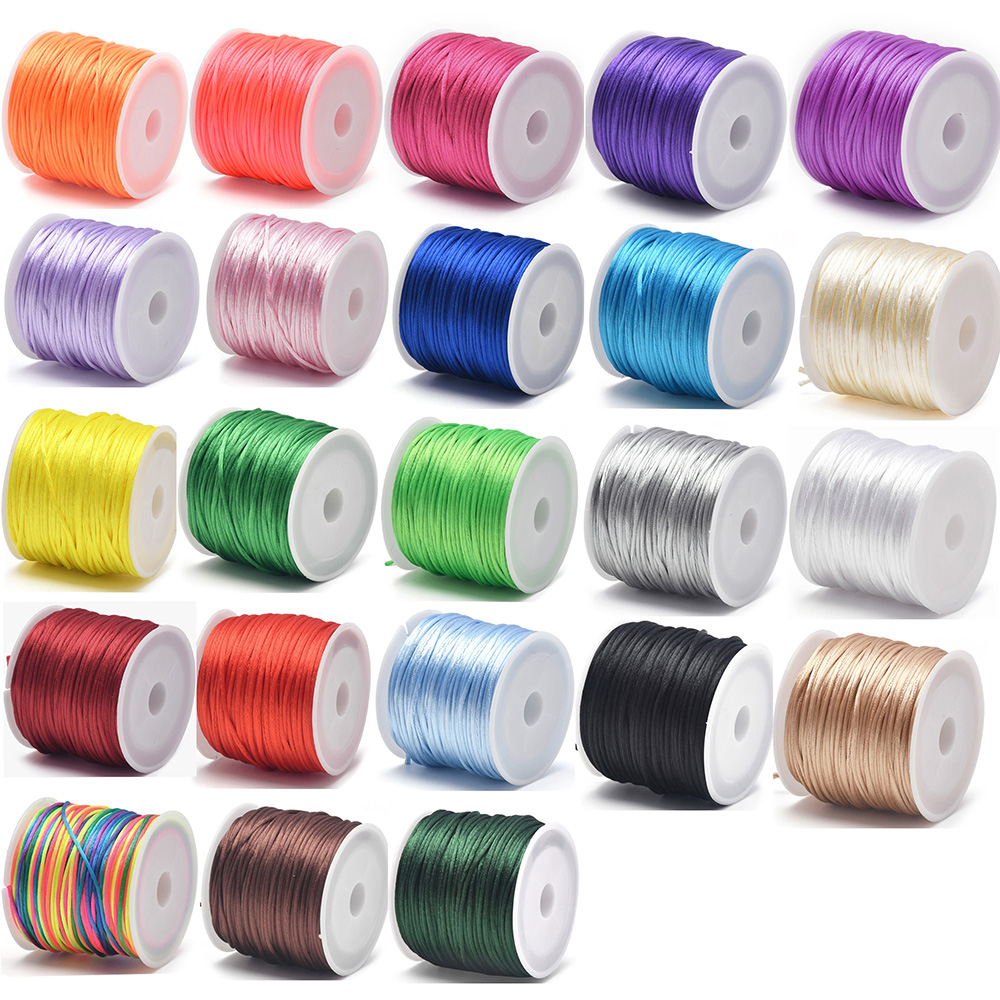 1.5mm Crafts Satin Rattail Cor - Knotting Cord Silk review and price