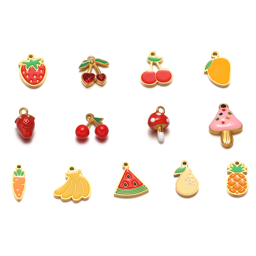 5Pcs Stainless Steel Cute Mush - Jewelry Making For 5 Year Old review and price