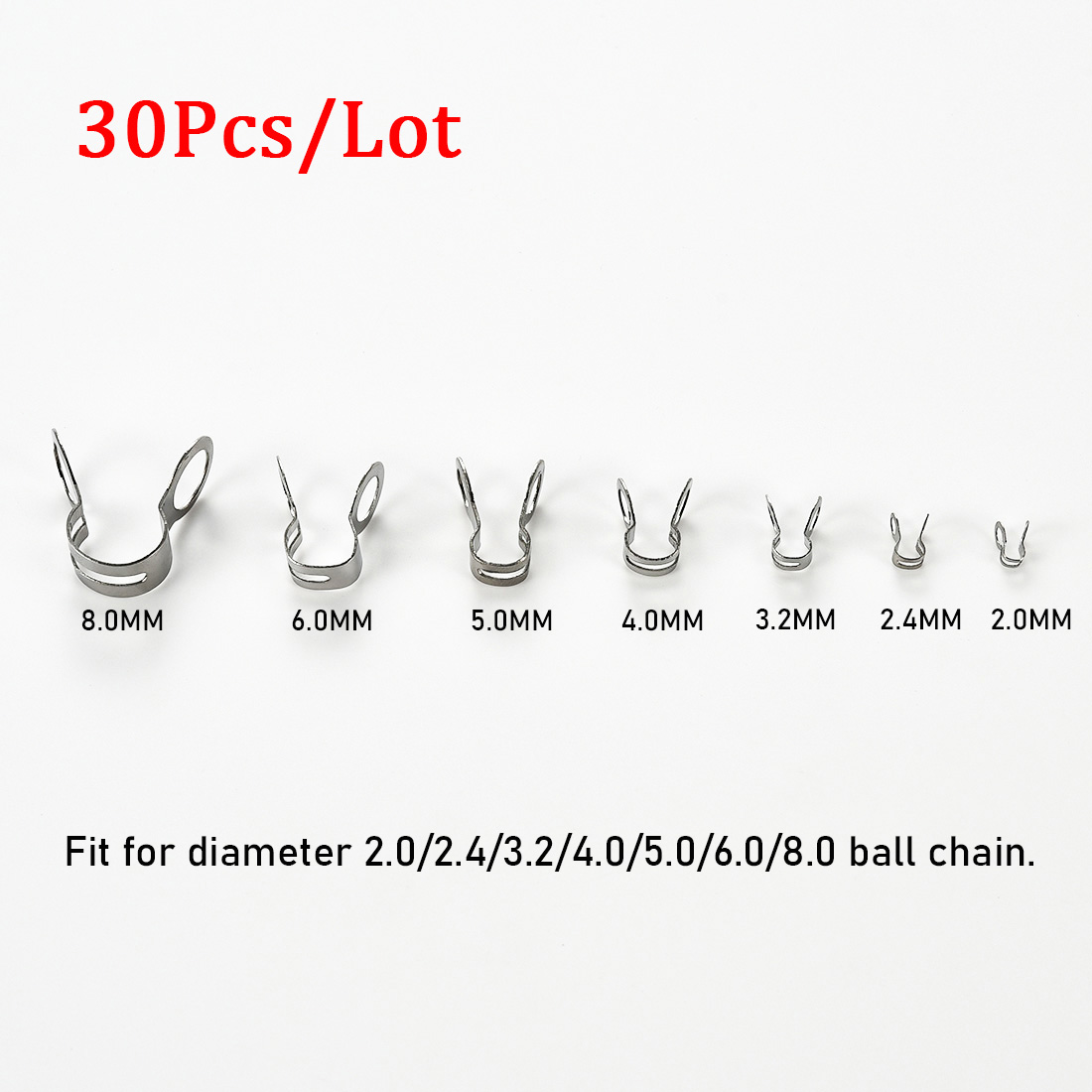 30Pcs Stainless Steel Ball Cha - Jewelry Making Parts review and price