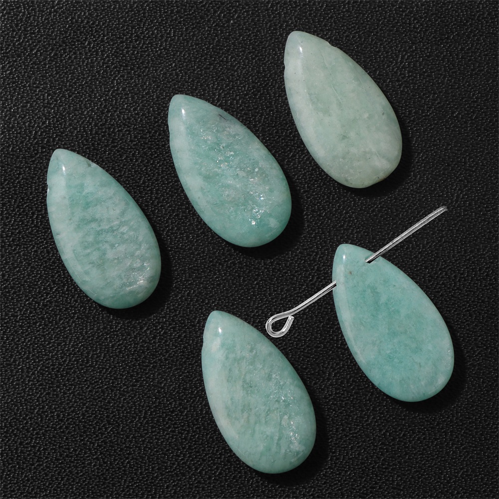 2PCS Natural Teardrop Stone Pe - Jewelry Making Gemstones review and price