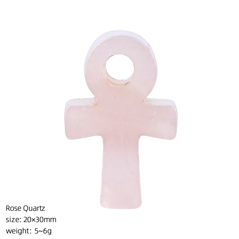 Rose Quartz Ankh Cross Pendant - Jewelry Making Michaels review and price
