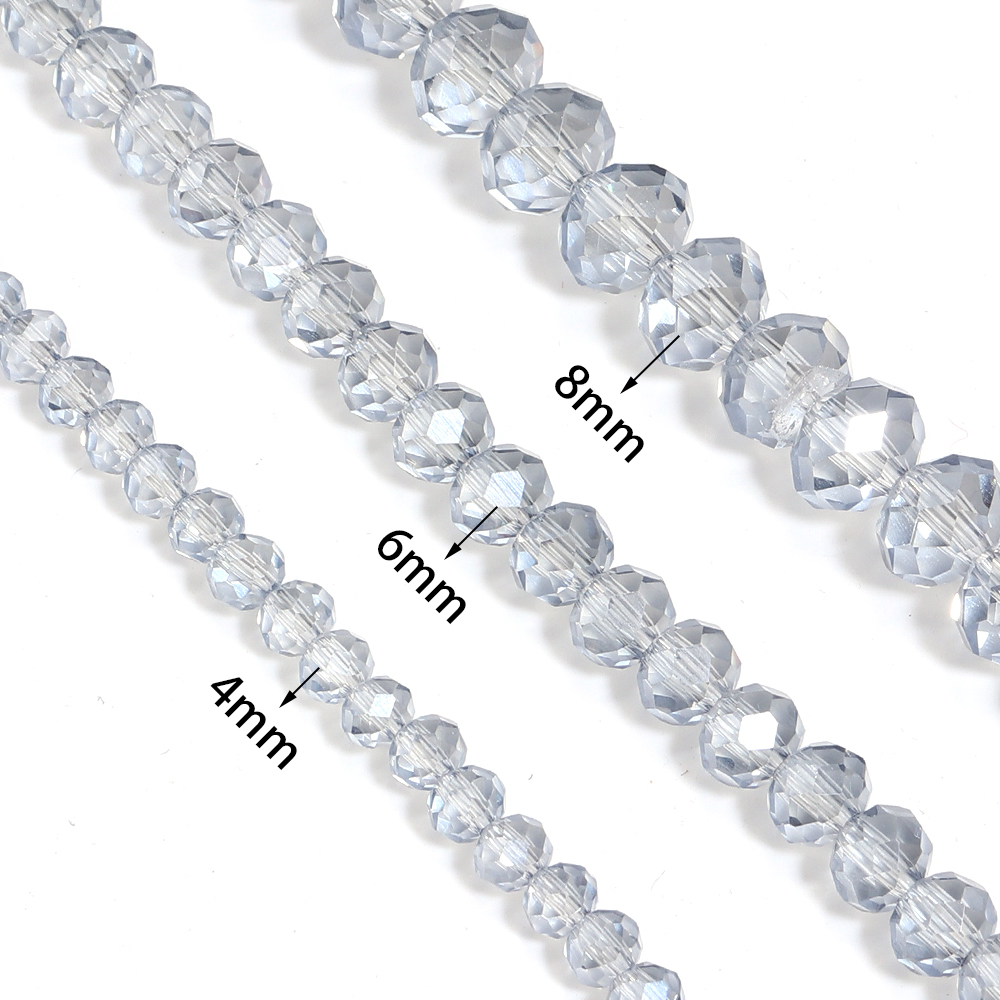 4 6 8mm Faceted Crystal Beads  - Jewelry Making Light review and price