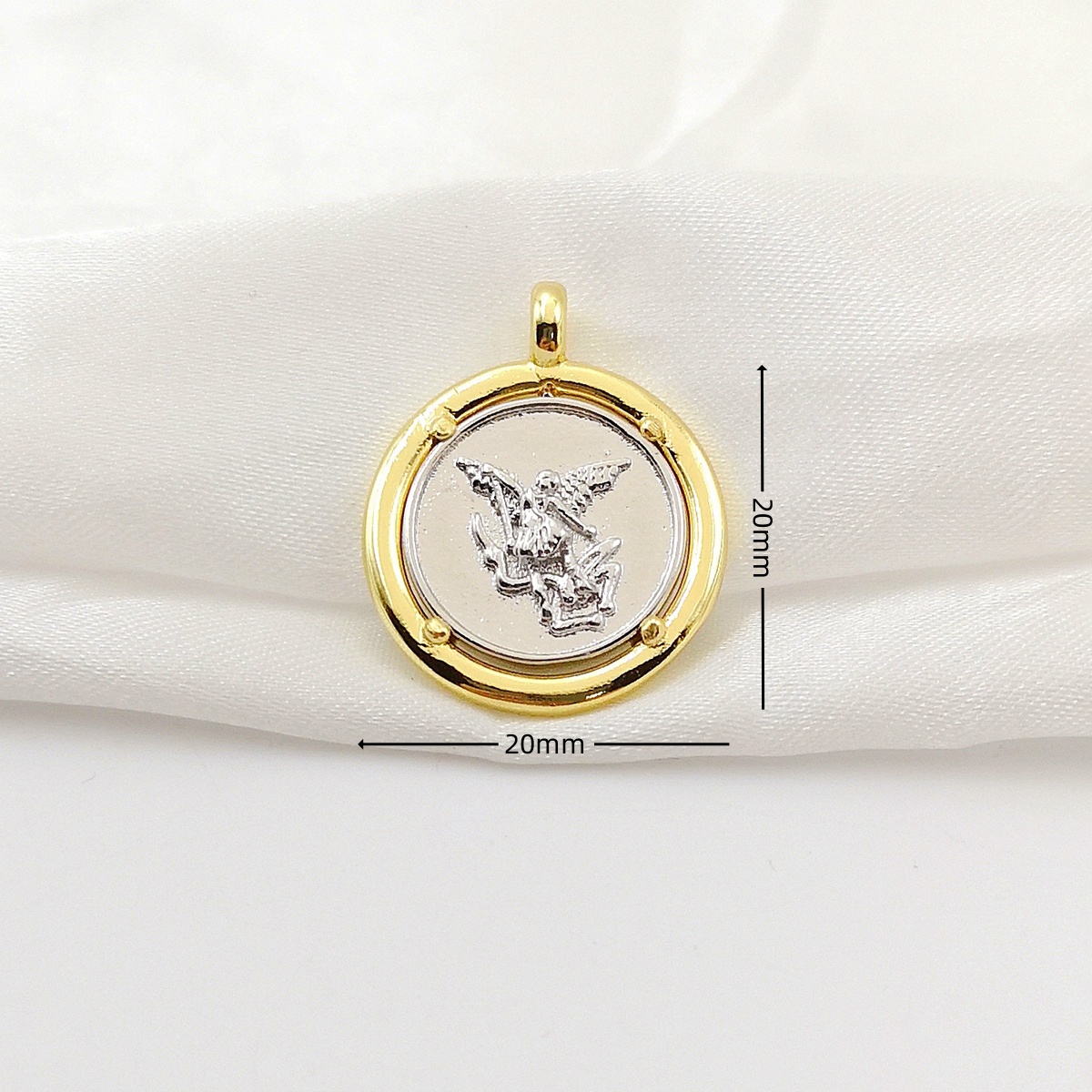 Gold Plated Archangel Saint Mi - Jewelry Making Michaels review and price