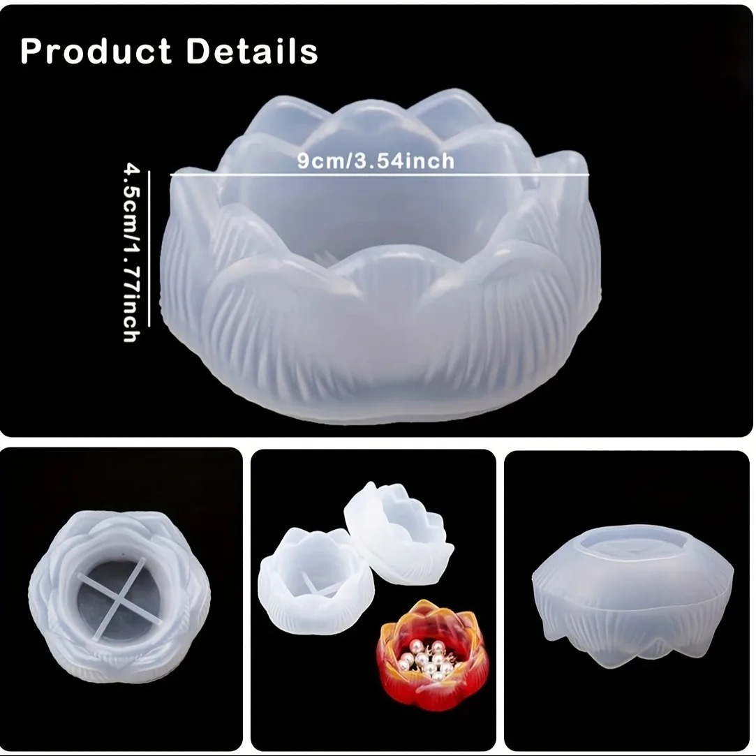 1pc DIY Lotus Flower Silicone  - Jewelry Making Light review and price