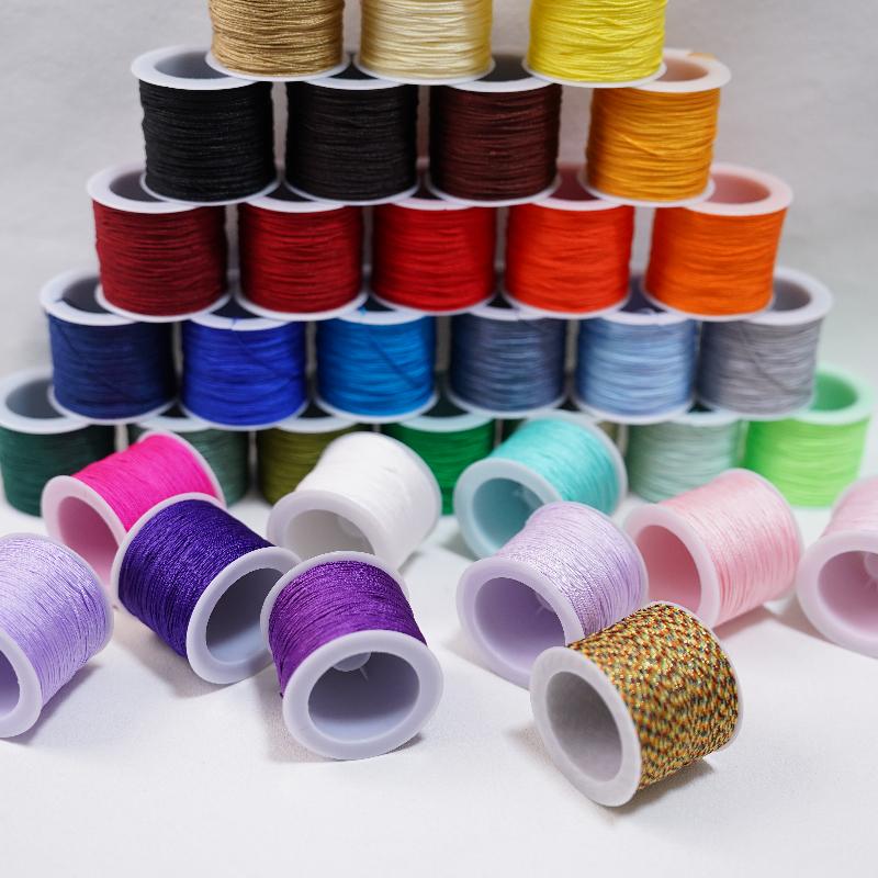 New 50M 0.8mm Crafts Nylon Cor - Knotting Cord Silk review and price