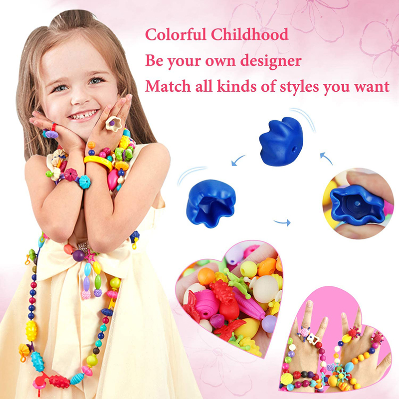 100pcs Pop Beads Children Girl - Jewelry Making For 5 Year Old review and price