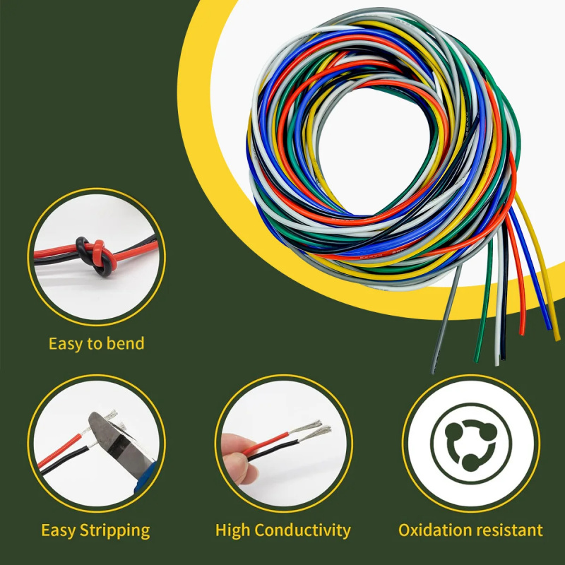 7 Color per 5ft/32.8ft 16 18 2 - Wire 22 Gauge Copper review and price